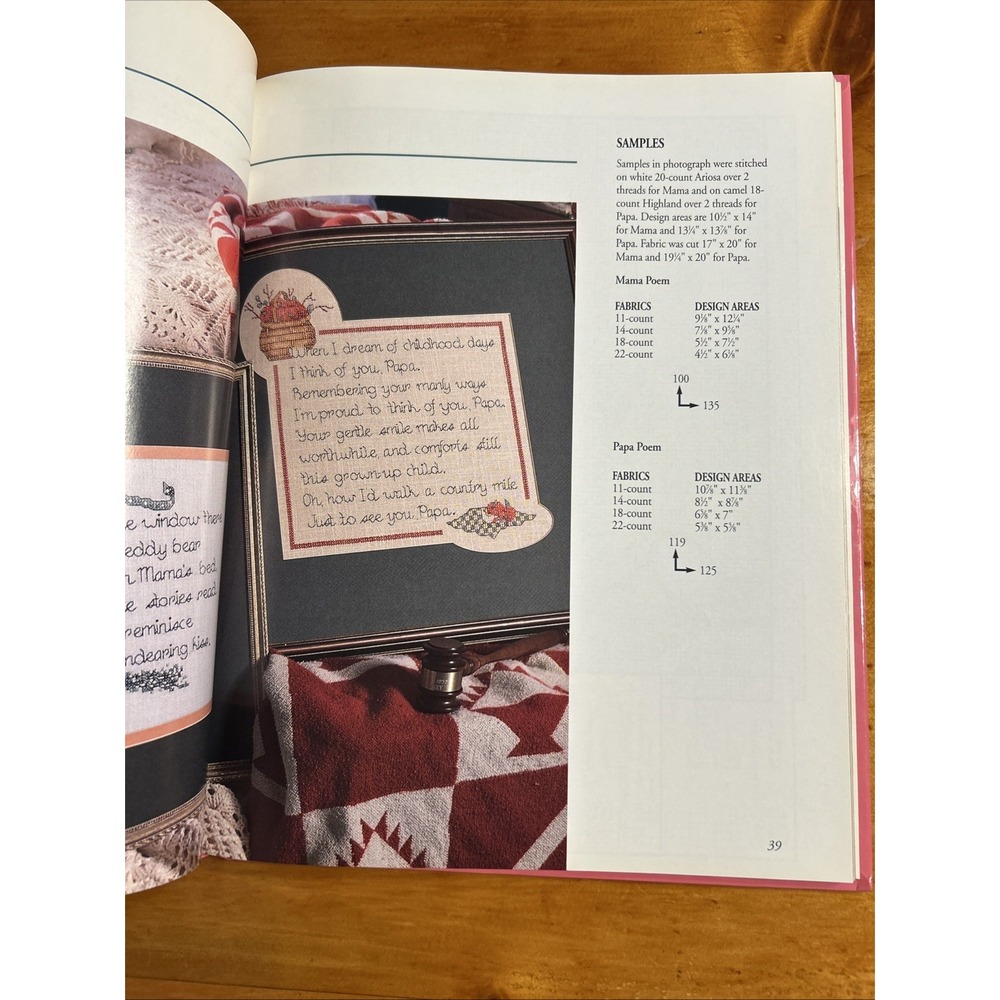 Alma Lynne Cross-Stitch for Special Occasions Hardcover Book Oxmoor House 1992 - Picture 10 of 16
